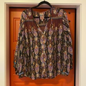 Johnny Was embroidered blouse size small